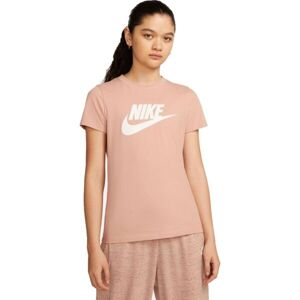 Nike NSW TEE ESSNTL ICON FUTURA Dámské tričko, Oranžová, velikost XS