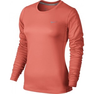 Nike WMNS MILLER LS červená L - Dámské běžecké triko