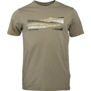 Northfinder JAYDEN Pánské tričko, khaki, velikost L