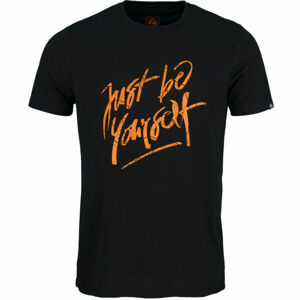 Northfinder STEVEN Pánské triko, Černá,Oranžová, velikost L