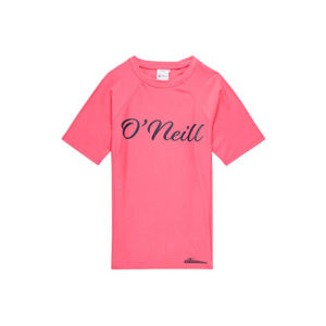 O'Neill PG LOGO S/SLV SKINS Dívčí tričko, Lososová, velikost 12