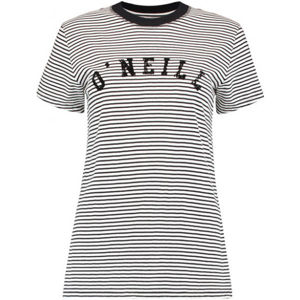 O'Neill LW ESSENTIALS STRIPE T-SHIRT bílá XL - Dámské tričko