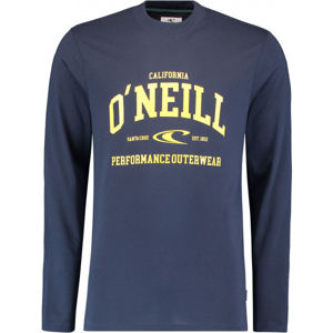 O'Neill LM UNI OUTDOOR L/SLV T-SHIRT Pánské tričko s dlouhým rukávem, Tmavě modrá,Žlutá, velikost M