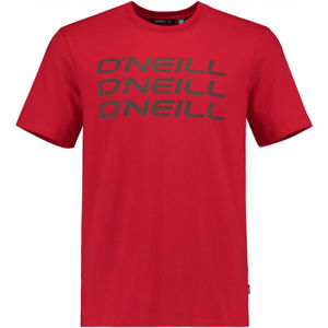 O'Neill LM TRIPLE STACK T-SHIRT Pánské tričko, Červená,Tmavě šedá, velikost