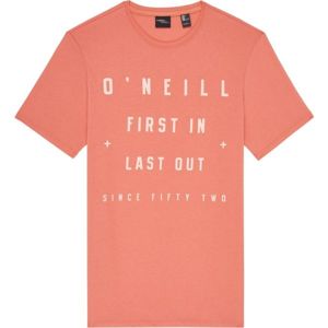O'Neill LM FIRST IN, LAST OUT T-SHIRT Pánské triko, Oranžová,Bílá, velikost S