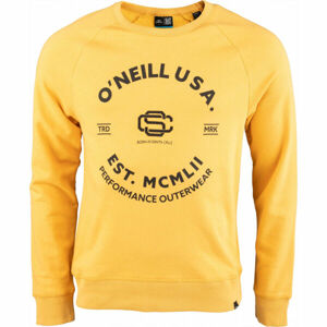 O'Neill AMERICANA CREW SWEATSHIRT Žlutá XL - Pánská mikina
