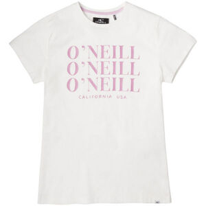 O'Neill LG ALL YEAR SS T-SHIRT Dívčí tričko, Bílá,Růžová, velikost 152