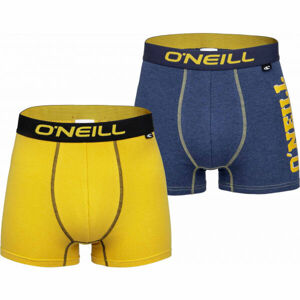 O'Neill BOXER SIDE LOGO&PLAIN 2PACK Žlutá M - Pánské boxerky