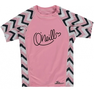 O'Neill PG ZUMA BEACH S/SLV SKIN růžová 8 - Dívčí tričko s UV filtrem