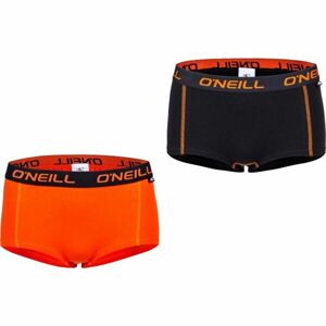 O'Neill SHORTY 2PACK Dámské kalhotky, Černá,Oranžová, velikost XL