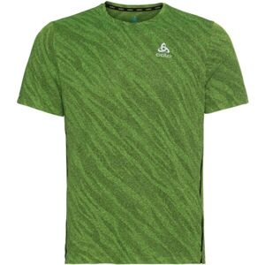Odlo ZEROWEIGHT ENGINEE CHILL-TEC S/S Pánské běžecké triko, zelená, velikost M