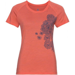 Odlo WOMEN'S T-SHIRT CREW NECK S/S CONCORD oranžová XL - Dámské tričko