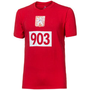 PROGRESS ZATOPEK T-SHIRT Pánské bambusové ČR triko, červená, velikost XL