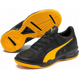 Puma AURIZ JR Juniorská volejbalová obuv, černá, velikost 37