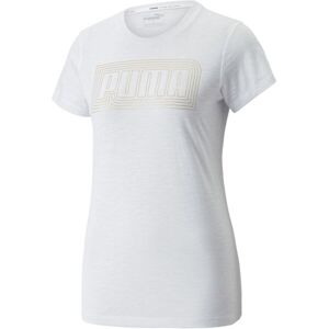 Puma PERFORMANCE LOGO FILL TEE REC Q4 Dámské triko, bílá, velikost XS