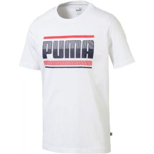 Puma GRAPHIC bílá M - Pánské triko