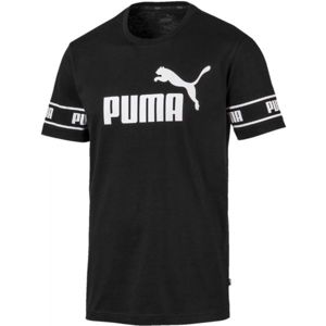 Puma AMPLIFIED BIG LOGO TEE černá XXL - Pánské moderní triko