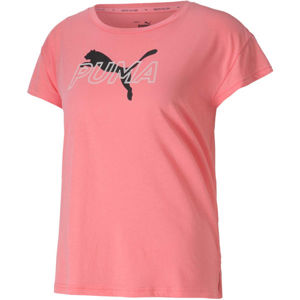 Puma MODERN SPORTS GRAPHIC TEE Dámské triko, Růžová,Bílá,Černá, velikost XL