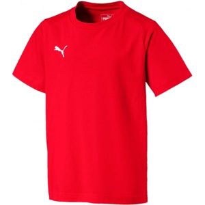Puma LIGA CASUALS TEE JR červená 140 - Chlapecké volnočasové triko