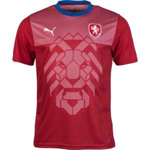 Puma CZECH REPUBLIC B2B červená M - Pánské triko