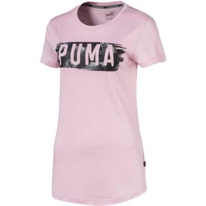 Puma FUSION GRAPHIC TEE růžová XS - Dámské tričko