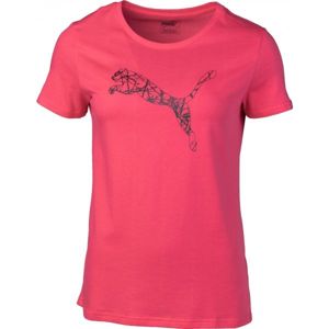 Puma KA WOMEN GRAPHIC TEE růžová S - Dámské triko