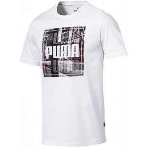 Puma PHOTO STREET TEE bílá XXL - Pánské triko