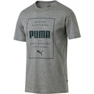 Puma BOX PUMA TEE šedá XXL - Pánské tričko