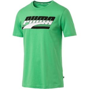 Puma REBEL BASIC TEE zelená XL - Pánské triko