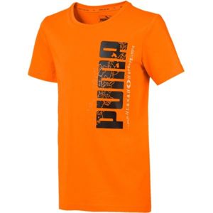 Puma ACTIVE SPORTS BASIC TEE B oranžová 140 - Dětské triko