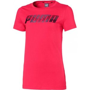 Puma ALPHA LOGO TEE G růžová 152 - Dívčí triko