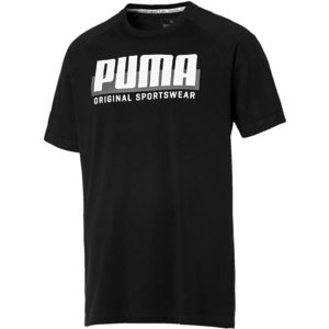 Puma ATHLETICS GRAPHIC TEE černá XXL - Pánské triko