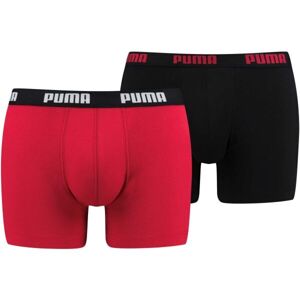 Puma BASIC 2P Pánské boxerky, červená, veľkosť XL