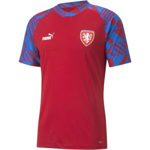 Puma FACR PREMATCH JERSEY Pánské fotbalové triko, červená, velikost XXL