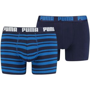 Puma HERITAGE STRIPE BOXER 2P Pánské boxerky, tmavě modrá, veľkosť L