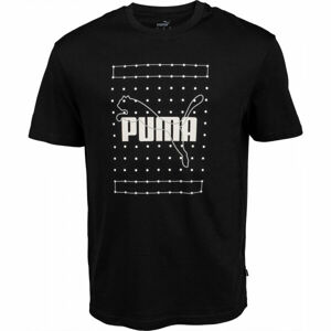 Puma REFLECTIVE GRAPHIC TEE Pánské triko, Černá,Bílá, velikost M