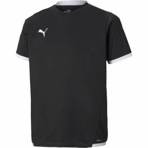 Puma TEAM LIGA JERSEY JR Juniorské fotbalové triko, černá, velikost 116