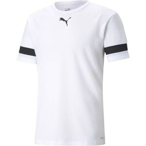 Puma TEAMRISE JERSEY TEE Pánské fotbalové triko, bílá, veľkosť XXL