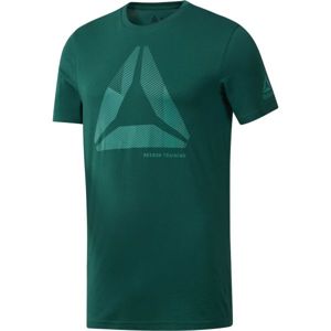 Reebok SHIFT BLUR TEE zelená L - Pánské triko
