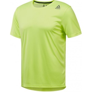 Reebok RUN SS TEE M světle zelená L - Pánské sportovní tričko