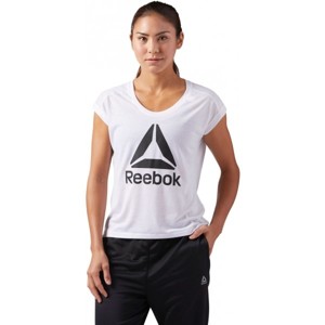 Reebok WOR SUPREMIUM 2.0 TEE BIG bílá M - Dámské sportovní tričko