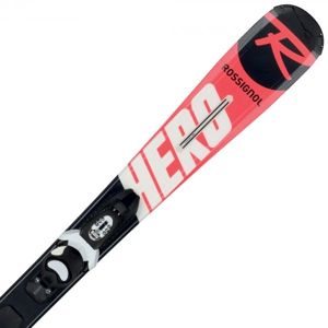 Rossignol HERO JR + KID-X 4 B76 Juniorské sjezdové lyže, černá, velikost 110