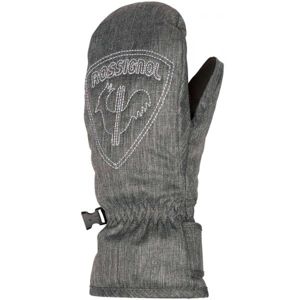 Rossignol JR ROOSTER M Juniorské lyžařské rukavice, šedá, velikost 14