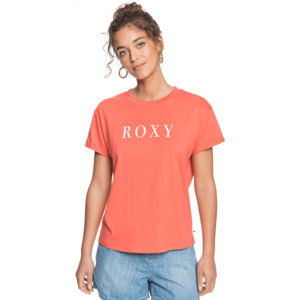 Roxy EPIC AFTERNOON WORD Dámské tričko, Oranžová,Bílá, velikost M