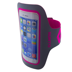 Runto FIX Běžecké pouzdro na telefon, Tmavě šedá,Růžová,Transparentní, velikost