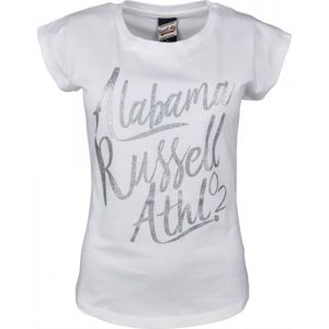 Russell Athletic S/S TEE WITH GLITTER PRINT šedá XS - Dámské tričko