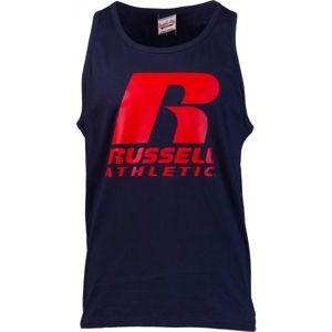 Russell Athletic LARGE PRINTED SINGLET tmavě modrá S - Pánské tílko