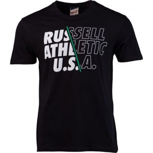 Russell Athletic BACKSLASH černá XXL - Pánské tričko