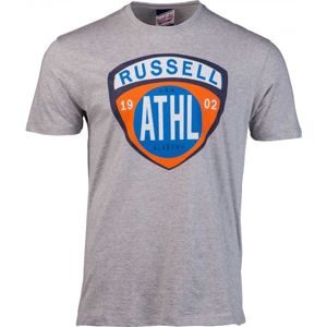 Russell Athletic SHIELD TEE šedá XXL - Pánské tričko
