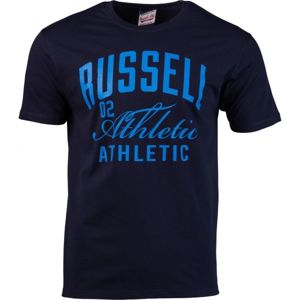 Russell Athletic DOUBLE ATHLETIC tmavě modrá S - Pánské tričko